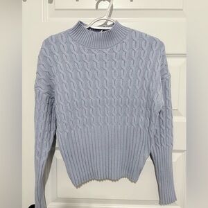 NWT Jason Wu Light Blue Cable Knit Sweater Size Medium